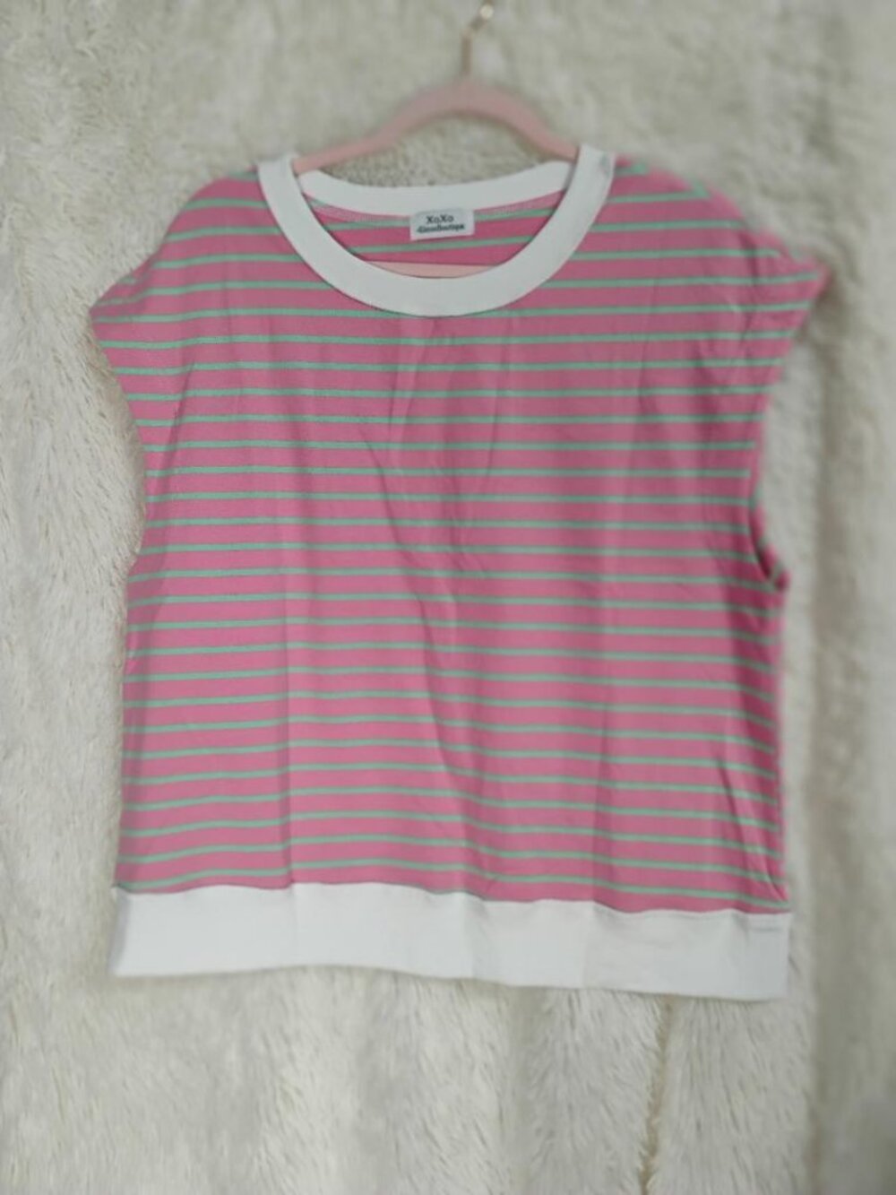 XxOo Woman Striped Top Size L NWOT